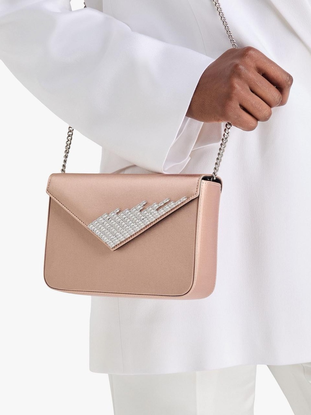 Giuseppe Zanotti Iveery Bag- beige pink